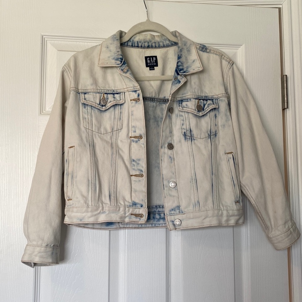 Gap Denim Acid Washed Vintage Jacket in Small